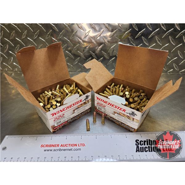 AMMO: Winchester 22LR (36gr) Hollow Point (2 Boxes of 222 Rnds) (444 ...