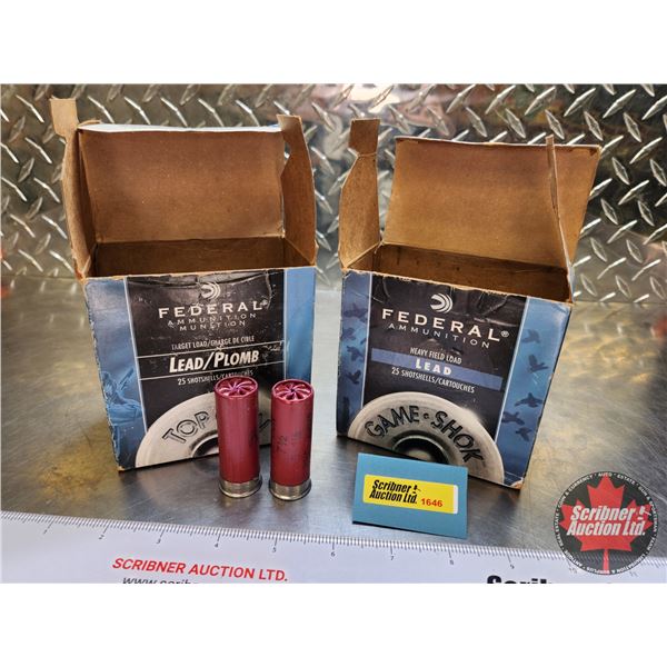 AMMO: Federal Shot Shells 12ga (2-3/4