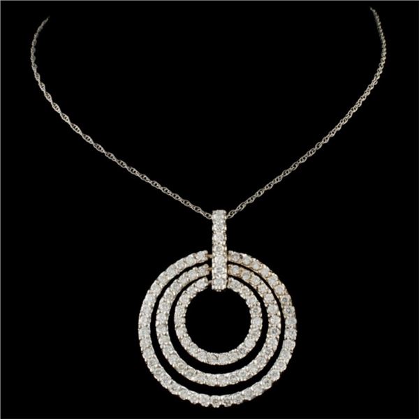 3.15ctw Diamond Pendant in 14K Gold