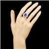 Image 4 : 18K Gold Tanzanite 5.48ct & Diam Ring 1.09ctw