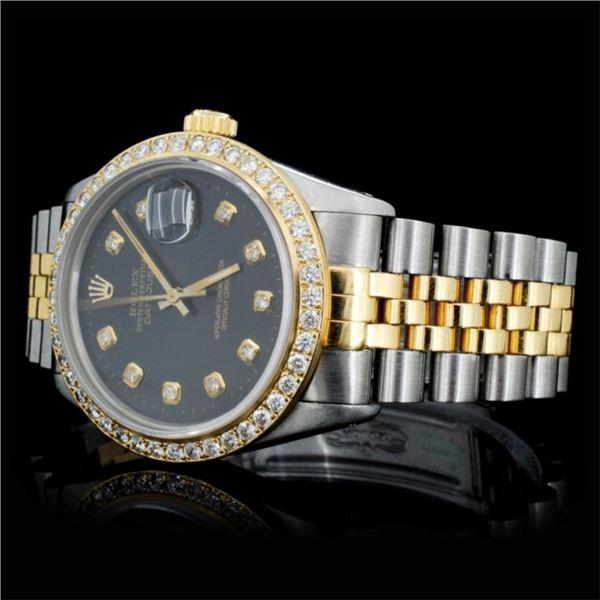 36MM Rolex DateJust Watch with YG/SS & Diamond