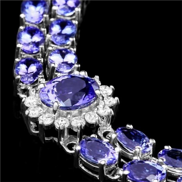 14k Gold Bracelet 21ct Tanzanite & 1.5ct Diam