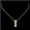 Image 1 : Diamond Pendant in 14K Gold - 0.56ctw