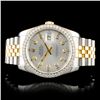 Image 2 : 36MM Rolex DateJust Diamond Watch 18K YG/SS