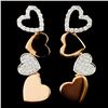 Image 2 : 18K Gold Earrings with 0.46ctw Diamonds