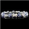 Image 1 : 7.72ctw Sapphire & 1.49ctw Diam Bracelet in 14K Go