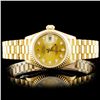 Image 2 : Diamond Ladies Rolex in 18K Yellow Gold Watch