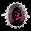 Image 2 : 7.72ct Tourmaline & 0.81ctw Diam Ring 14K Gold