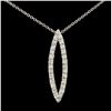 Image 2 : 0.43ctw Diamond Pendant in 14K Gold