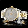 Image 1 : 36MM DateJust Rolex Diamond Watch YG/SS