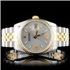 Image 2 : 36MM DateJust Rolex Diamond Watch YG/SS