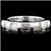 Image 1 : 0.56ctw Diamond Platinum Ring