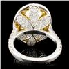 Image 3 : 18K WG Ring with 8.13ctw Fancy Diamonds