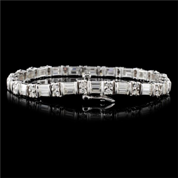 4.73ctw Diamond Bracelet in 14K WG