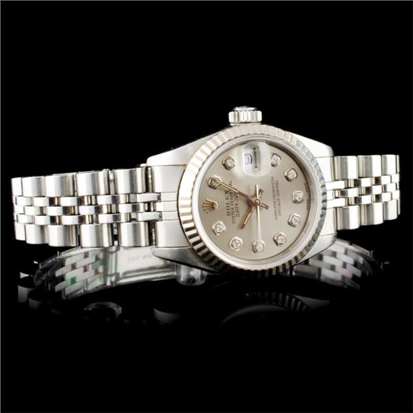 18K & SS Ladies Rolex DateJust Watch