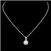 Image 1 : 0.63ctw Diamond Pendant in 14K Gold