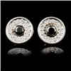 Image 2 : 14K Gold Earrings 0.35ctw Fancy Color Diamonds