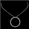 Image 1 : Fancy Diamond Pendant in 18K Gold - 0.62ctw
