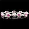 Image 1 : 18K Gold Bracelet w/ 4.90ctw Rubies & 1.57ctw Diam