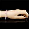 Image 3 : 18K Gold Bracelet w/ 4.90ctw Rubies & 1.57ctw Diam