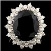 Image 2 : 6.92ct Sapphire & 0.75ctw Diam Ring in 14K Gold