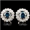 Image 2 : 1.73ctw Fancy Color Diamond Earrings in 18K Gold