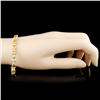 Image 3 : 20.05ct Topaz & 0.56ctw Diam Bracelet 14K Gold