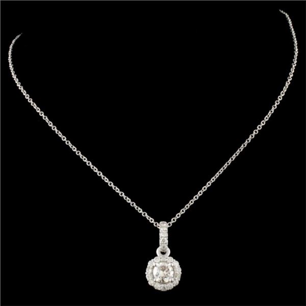 0.78ctw Diamond Pendant in 14K Gold