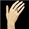 Image 8 : 18K Gold Ring 1.93ct Tsavorite & 0.95ctw Diamonds