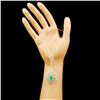 Image 3 : 18K Gold Pendant 3.30ct Emerald & 1.98ctw Diam