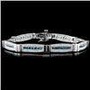 Image 2 : 3.82ctw Fancy Color Diamond Bracelet in 14K WG