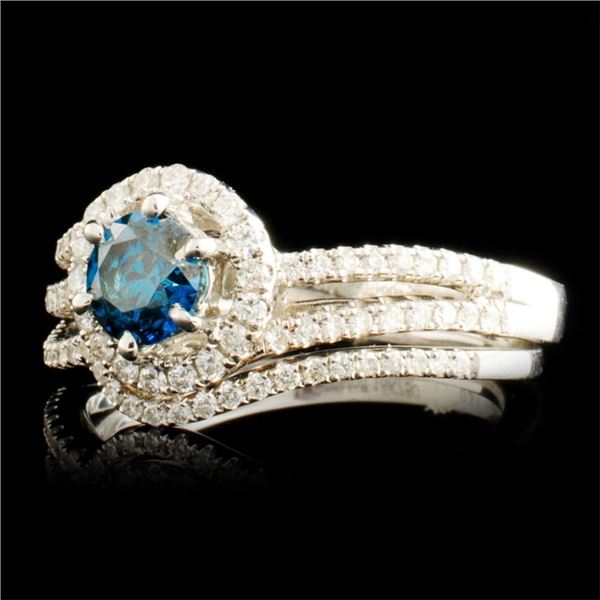 18K Gold Ring with 0.96ctw Diamonds