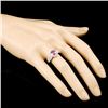 Image 3 : 18K Gold Spinel 1.69ct & Diamond Ring 0.47ctw