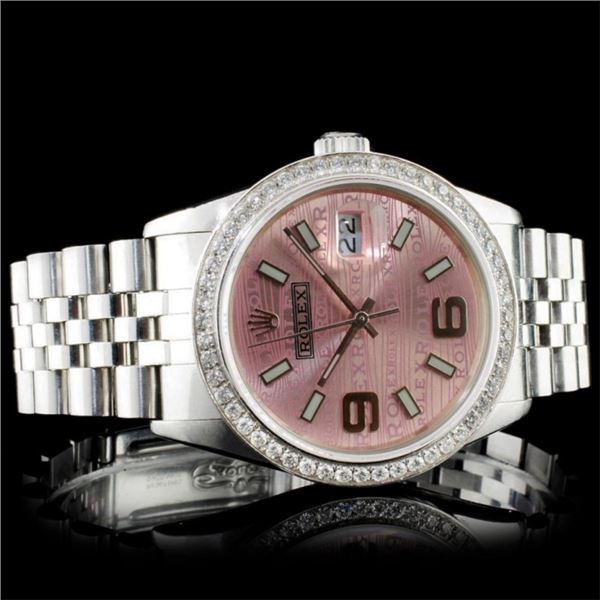 Diamond Rolex 36MM DateJust Watch