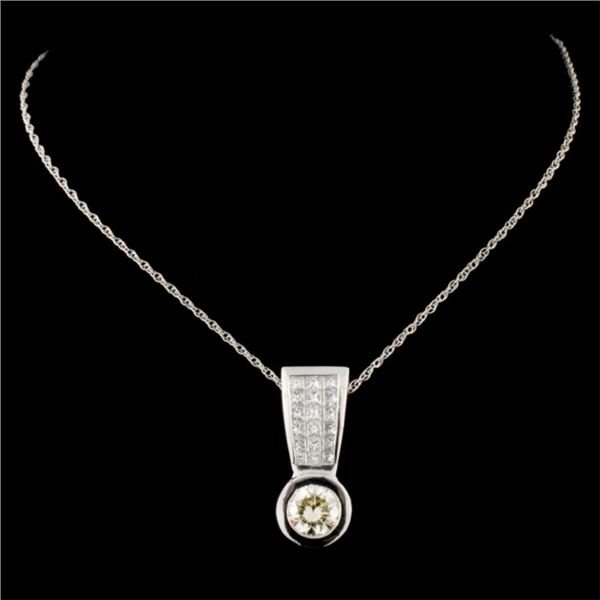 1.64ctw Diamond Pendant in Platinum