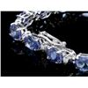 Image 3 : 14ct Tanzanite & 1ct Diamond Bracelet in 14k Gold
