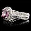 Image 1 : 1.77ct Spinel & 1.29ct Diamond Ring in 18K WG