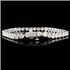 Image 1 : 14K Gold Bracelet with 7.00ctw Diamonds