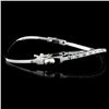 Image 2 : 3.30ctw Fancy Color Diamond Bangle in White Gold