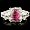 Image 2 : 18K Gold Ring with 1.94ct Spinel & 0.56ctw Diam