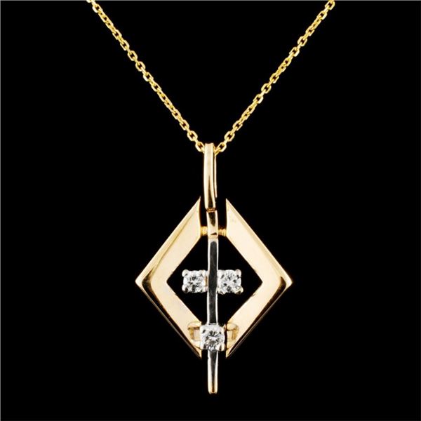 0.09ctw Diamond Pendant in 14K Gold