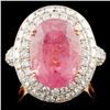 Image 2 : 18K Gold Tourmaline 7.88ct & Diamond Ring 2.16ct