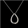 Image 2 : 0.38ctw Diamond Pendant in 14K Gold