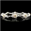 Image 1 : 18K Bracelet with 3.81ctw Fancy Diamonds