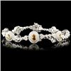 Image 2 : 18K Bracelet with 3.81ctw Fancy Diamonds