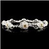 Image 1 : 18K Gold Bracelet 3.81ctw Fancy Color Diamonds