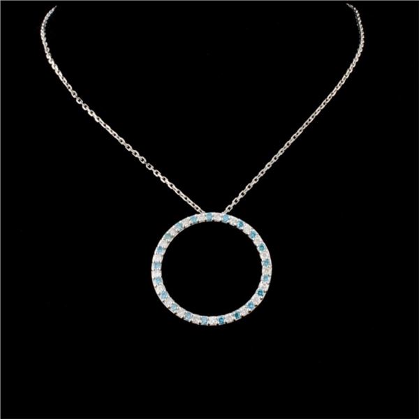 0.62ctw Diamond Pendant in 18K White Gold