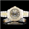 Image 6 : Ladies Diamond Rolex YG/SS DateJust Watch
