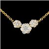 Image 2 : 14K Gold Necklace with 0.50ctw Diamonds