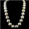 Image 2 : 13-16MM Tahitian South Sea Pearl Necklace 14K Gold